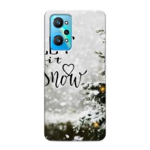 Новогодние, Праздничные Чехлы для Realme GT Neo 2 - 2024 год (Let it snow)