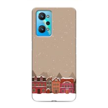 Новорічні, Святкові Чохли для Realme GT Neo 2 - 2024 год (Зимове місто)