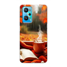 Чохол з унікальним дизайном 'Осінь з кавою' для Realme GT Neo 2 – Кава і дощ