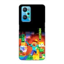 Чехлы для Realme GT Neo 2 (Персонажи Майн Крафт) (Герой Майнкрафт)