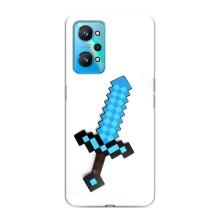 Чехлы для Realme GT Neo 2 (Персонажи Майн Крафт) (Меч)