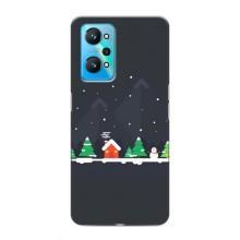 Силіконовий бампер на різдво для Realme GT Neo 2 (Місто зимове)