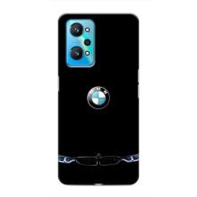 Силиконовый бампер с картинкой машины на Realme GT Neo 2 (Черный BMW)