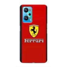 Силиконовый бампер с картинкой машины на Realme GT Neo 2 (Ferrari Logo)