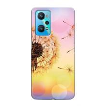 Силиконовый Чехол с одуванчиками на Realme GT Neo 2 – Цветок-одуванчик