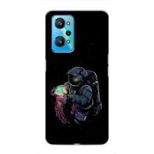 Силиконовый Чехол с принтом "Космонавты" на Realme GT Neo 2 – В руках земля