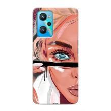 Силіконовый Чохол на Realme GT Neo 2 з картинкой Модных девушек (Дівчина та вії)