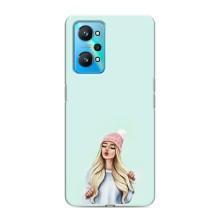 Силіконовый Чохол на Realme GT Neo 2 з картинкой Модных девушек (В шапці)