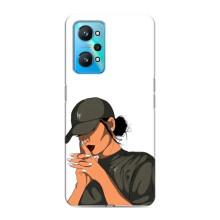 Силіконовый Чохол на Realme GT Neo 2 з картинкой Модных девушек (У зеленому)