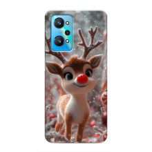 Яскравий чохол для Realme GT Neo 2 з Зимові Оленята