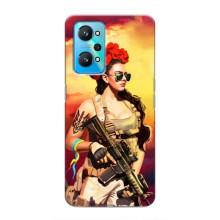 ЗСУ Чохли (TPU) для Realme GT Neo 2 – Жінка солдат