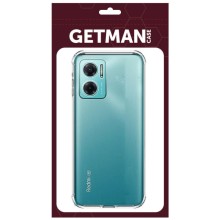 TPU чохол GETMAN Ease logo посилені кути Full Camera для Xiaomi Redmi Note 11E – Прозорий