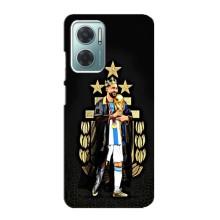 Чехлы для Xiaomi Redmi Note 11E (Leo чемпион) (AlphaPrint) (Месси Король)