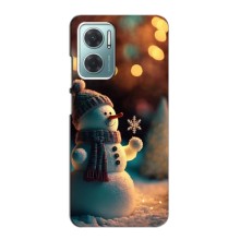 Чехлы на Новый Год Xiaomi Redmi Note 11E – Снеговик праздничный
