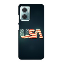 Чехол Флаг USA для Xiaomi Redmi Note 11E – USA