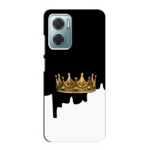 Чехол (Корона на чёрном фоне) для Редми Нот 11Е – Золотая корона