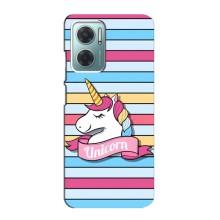 Чехол для Редми Ноут 11Е - (Единорожки - Новинки) (AlphaPrint) (Unicorn)