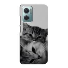 Чехол с рисунком кот на Xiaomi Redmi Note 11E (Пара котов)