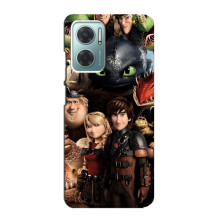 Чехол как приручить дракона на Xiaomi Redmi Note 11E (Персонажи дракона)