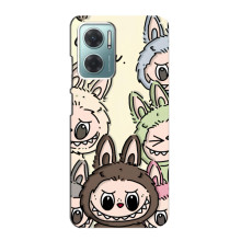 Чехол с Лабубу на Xiaomi Redmi Note 11E (Коллаж Лабубу)