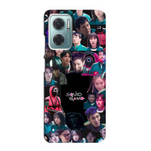 Чехол Гра в кальмара для Xiaomi Redmi Note 11E – Коллаж игры кальмара
