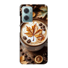 Чехол с уникальным дизайном «Осень с кофе» для Xiaomi Redmi Note 11E – Пряный кофе