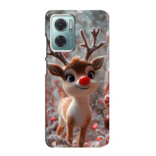 Яркий чехол для Xiaomi Redmi Note 11E с Зимними Оленятами