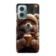Друкований чохол 'Звірята з кавою' для Xiaomi Redmi Note 11E – Мішка з кавою