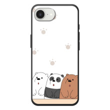 Чехлы с изображением разных животных для Apple 17e (Удивленные медвеженки)