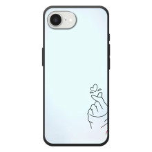 Чехлы (Знак сердечка) на Apple 17e (Сердце на голубом)