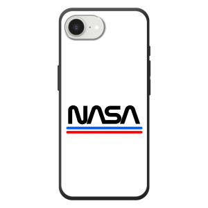 Силіконовый бампер з принтом "Наса" на Apple 17e – NASA на білому тлі