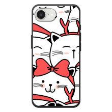 Бампер с изображением Котиков для 

Apple семнадцать э 
 – Новогодние котики