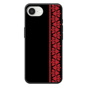 Силиконовый Чехол на Apple 17e с картинкой Вышиванки (Вышиванка на черном)