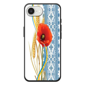 Силиконовый Чехол на Apple 17e с картинкой Вышиванки (Вышиванка с цветком)