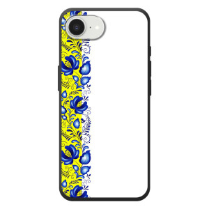 Силиконовый Чехол на Apple 17e с картинкой Вышиванки (Желто-синяя вышиванка)