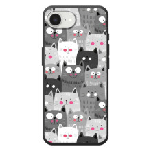 Чехол с милыми котиками на 

Яблоко семнадцать е 
 – Коллаж с котами