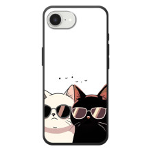Чехол с рисунком кот на Apple 17e (Коты в очках)