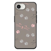 Чехол с рисунком кот на Apple 17e (Лапы и усы)