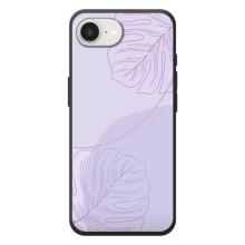 Чехол цветочный дизайн для Apple 17e – Монстера фиолетовая