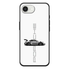 Чехол с авто Порше для Apple 17e – белый Порше