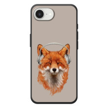 Чехол с принтом лисички на 

Яблоко семнадцать е 
 – Лиса в наушниках