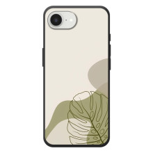 Силиконовый чехол с принтом в цветах на Apple 17e – Монстера зелёная