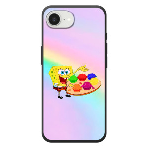 Силиконовый чехол Спанч Боб на 

Apple семнадцать э 
 (Бургеры)