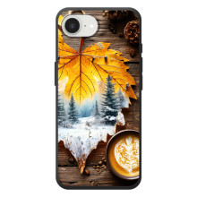 Чехол с уникальным дизайном «Осень с кофе» для Apple 17e – Осенне-зимнее кофе