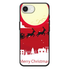 Рождественские Чехлы для Apple 17e (VPrint) (Санта с оленями)