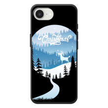 Силиконовый бампер на рождество для Apple 17e (Рождественский Олень)