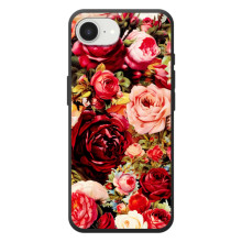 Силиконовый бампер с принтом (цветочки) на 

Apple семнадцать э 
 (Букет цветов)