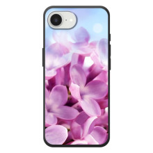 Силиконовый бампер с принтом (цветочки) на 

Apple семнадцать э 
 (Сиреневые цветы)