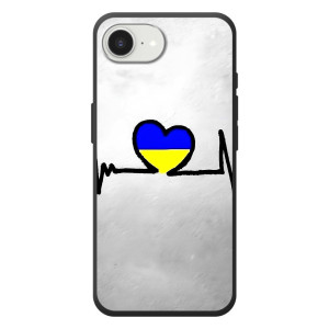 Силиконовый Чехол на Apple 17e (Я-Украина) – Украинская кардиограмма