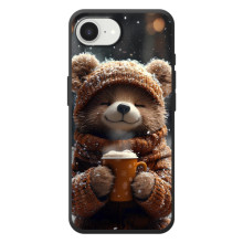 Печатный чехол «Зверята с кофе» для Apple 17e (Мишка с кофе)